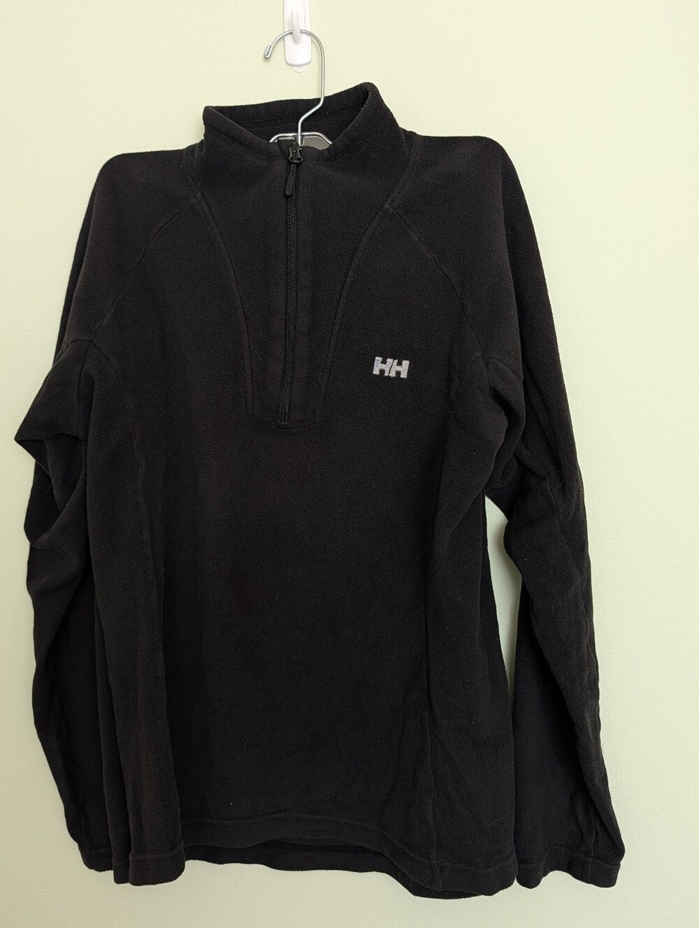 Helly Hansen Women’s Medium Black Quarter Zip Fleece Pullover Outdoor Hiking